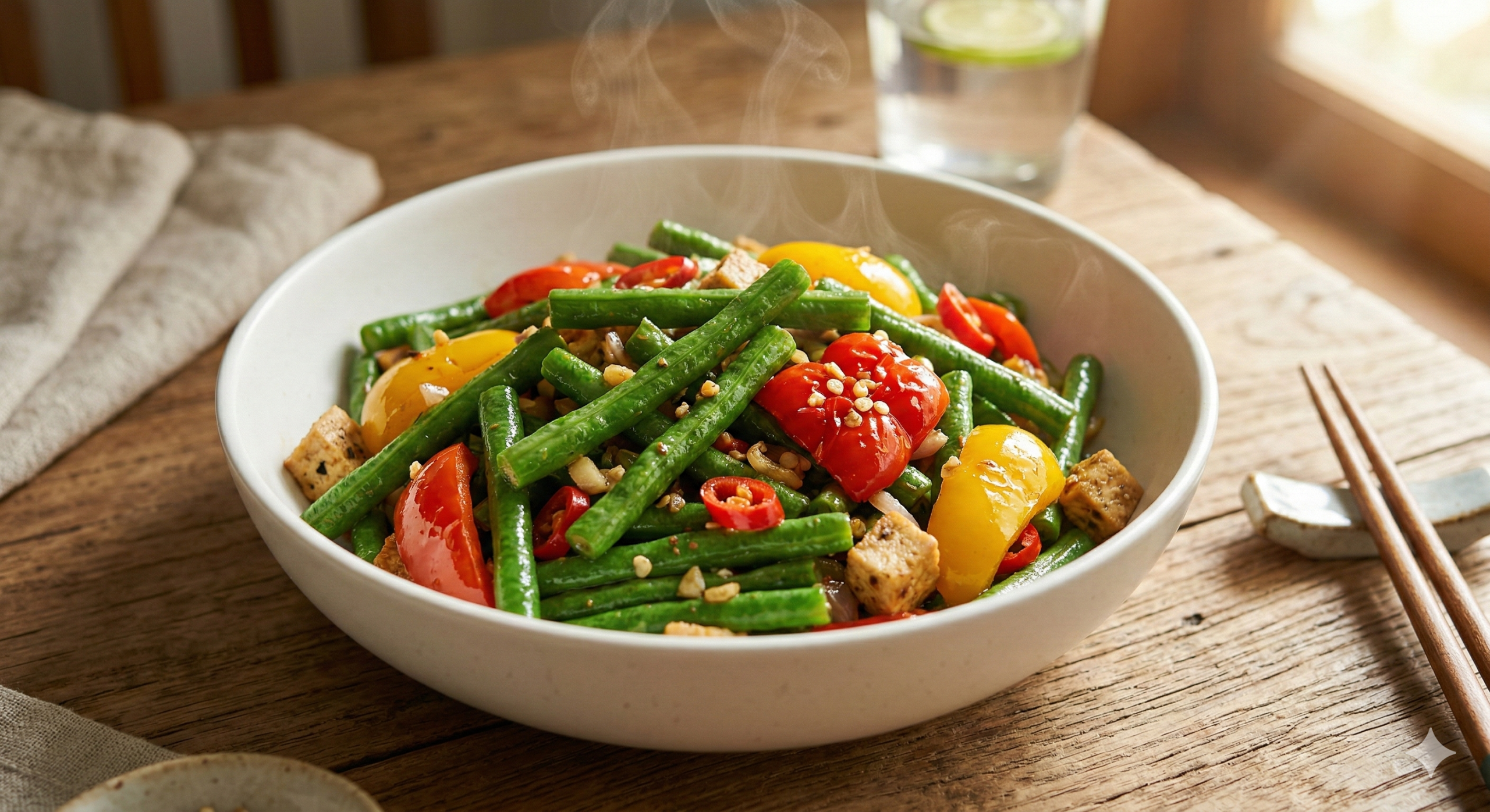 Vegan Tumis Kacang Panjang