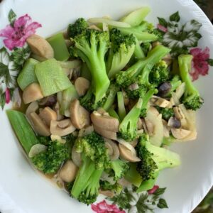 Broccoli and Mushroom Stir Fry