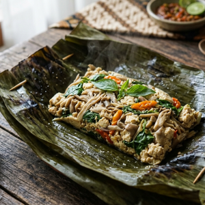 Pepes Jamur Tahu