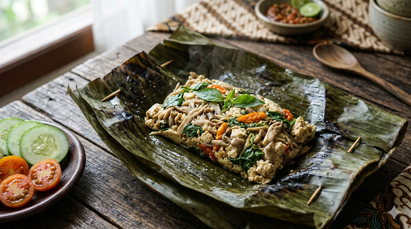 Pepes Jamur Tahu