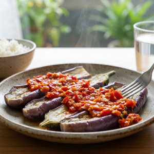 Terong Kukus Sambal Tomat Segar