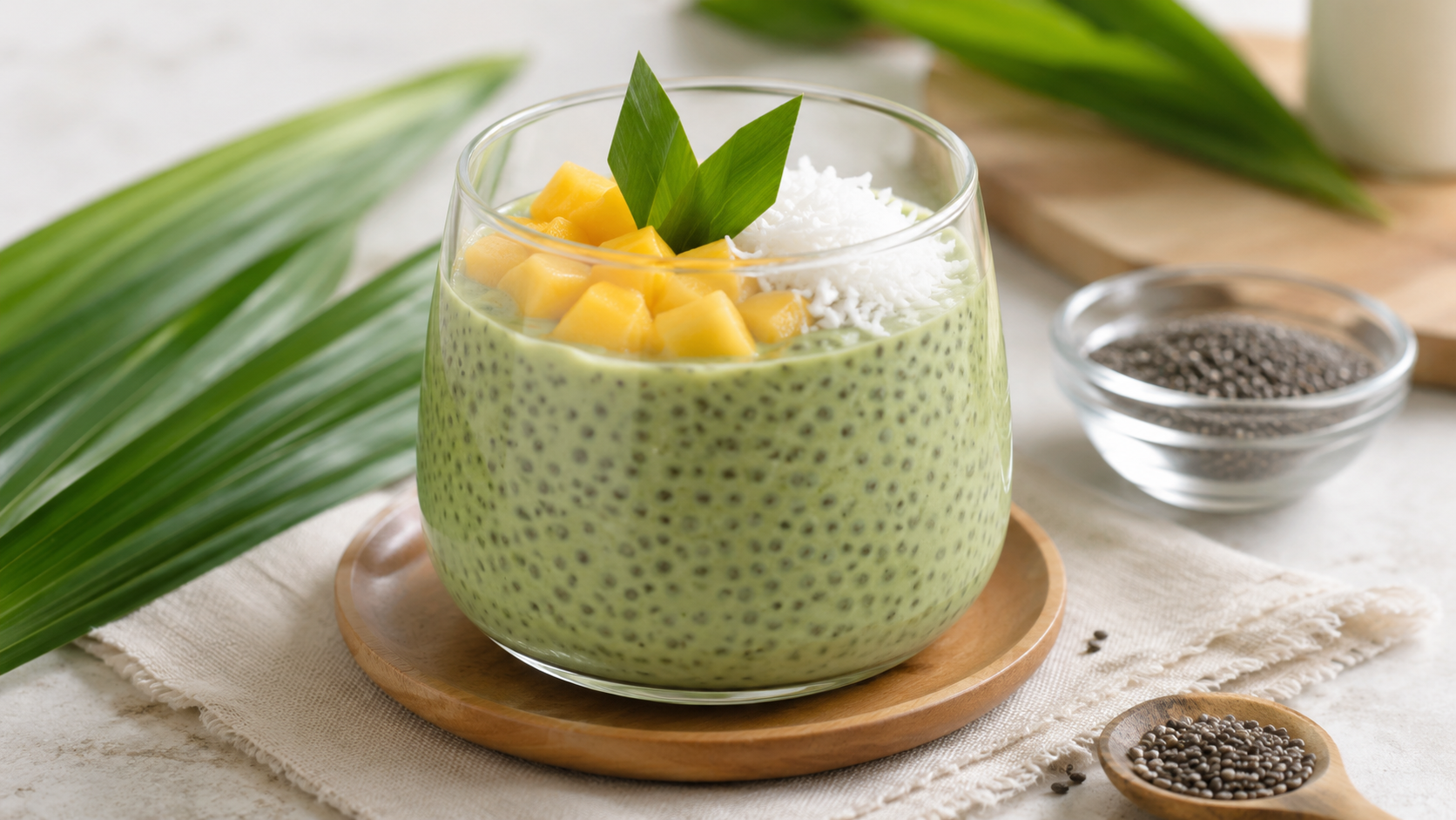 Puding Chia Pandan